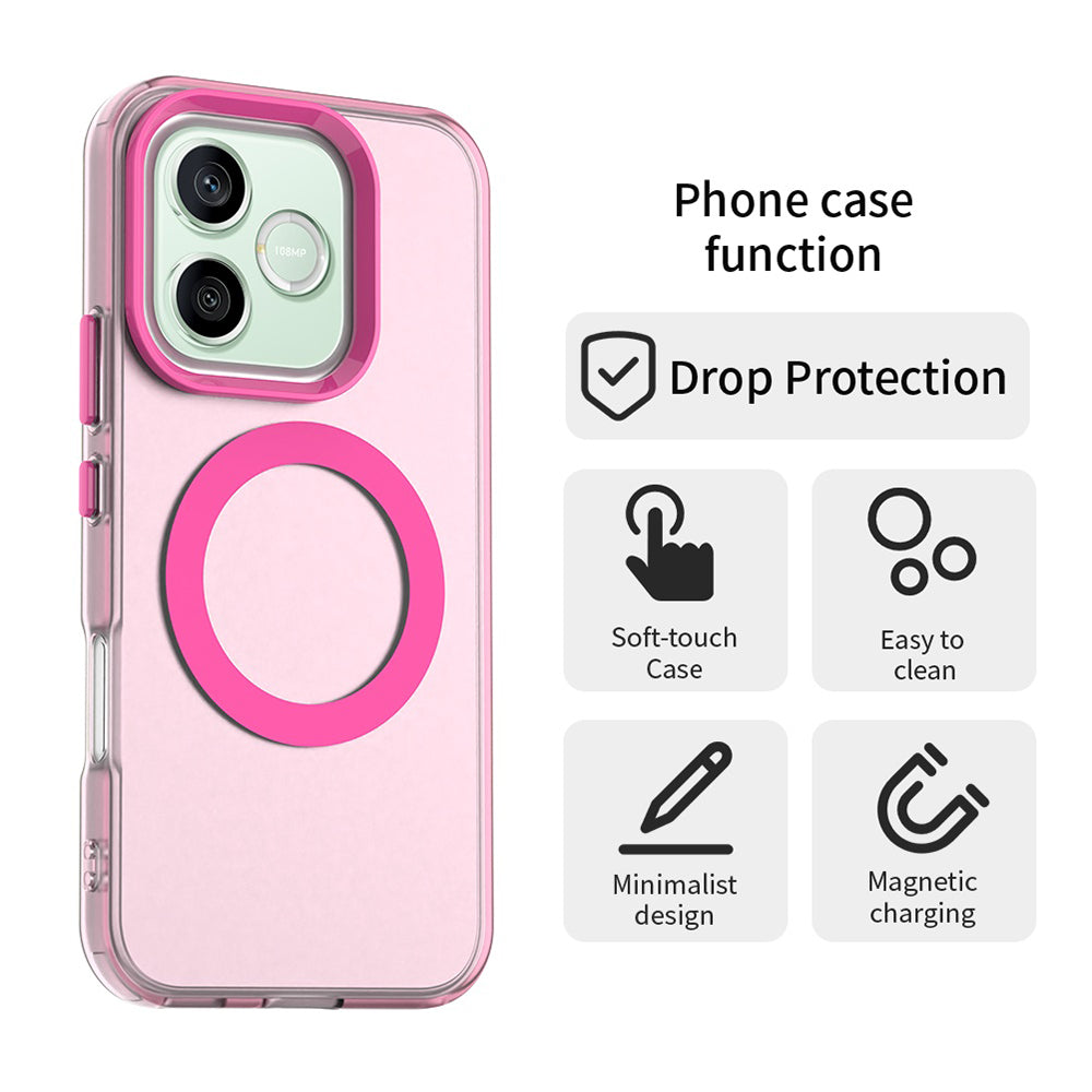 Capa MagSafe para Honor 600 Pro / 600, Techsuit, CandyCase, Rosa
