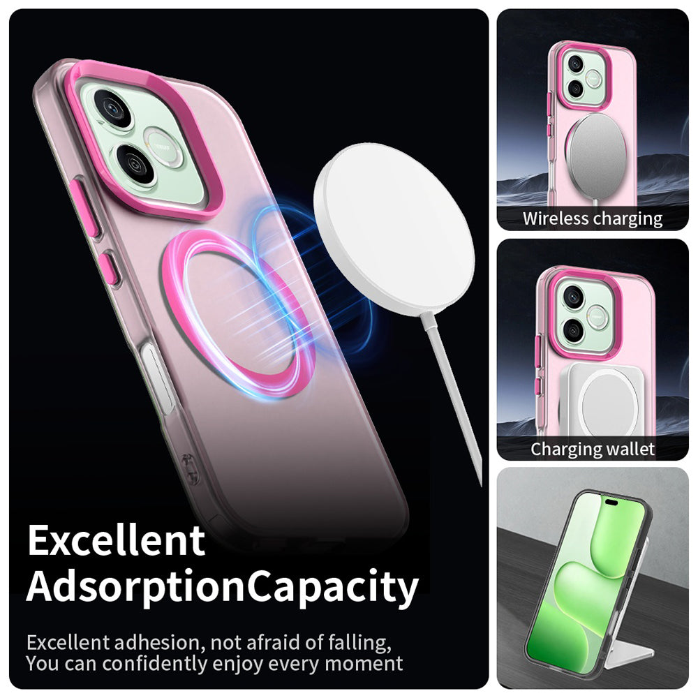 Capa MagSafe para Honor 600 Pro / 600, Techsuit, CandyCase, Rosa