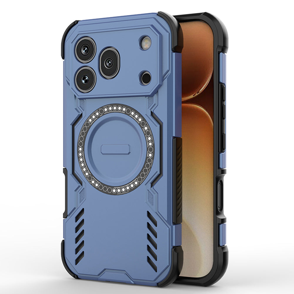 Capa MagSafe para Honor 600 Pro, Techsuit, ArmorMag, Azul