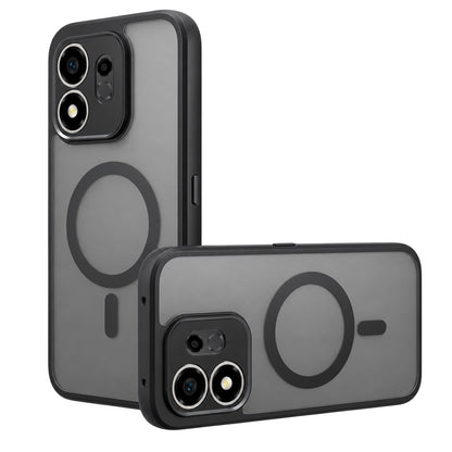 Capa MagSafe para Honor 600 Smart, Techsuit, PureFrost, Preto Satinado