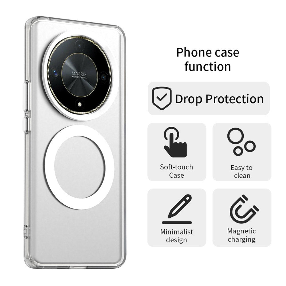 MagSafe Case for Honor Magic6 Lite, Techsuit, CandyCase, White