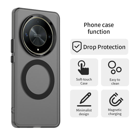 Capa MagSafe para Honor Magic6 Lite, Techsuit, CandyCase, Preta