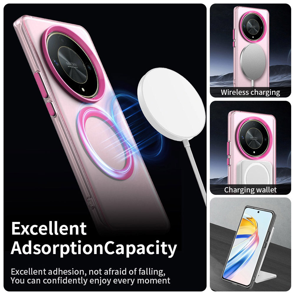 MagSafe Case for Honor Magic6 Lite, Techsuit, CandyCase, Pink