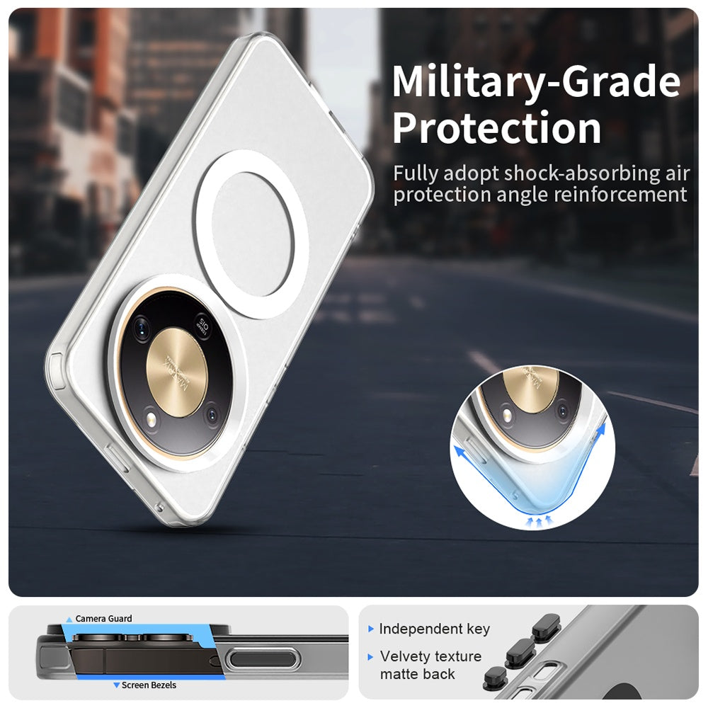 Capa MagSafe para Honor Magic8 Lite, Techsuit, CandyCase, Branca