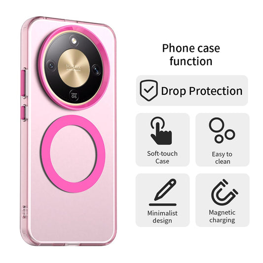 Capa MagSafe para Honor Magic8 Lite, Techsuit, CandyCase, Rosa