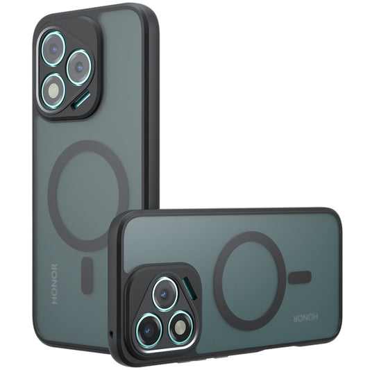 Capa MagSafe para Honor Magic8 Lite, Techsuit, PureFrost, Preta Fosca Satinada