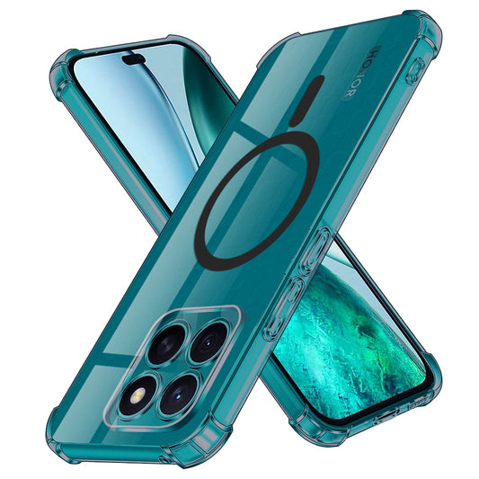 Capa MagSafe para Honor X8c, Techsuit, Transparente Antichoque, Fumada