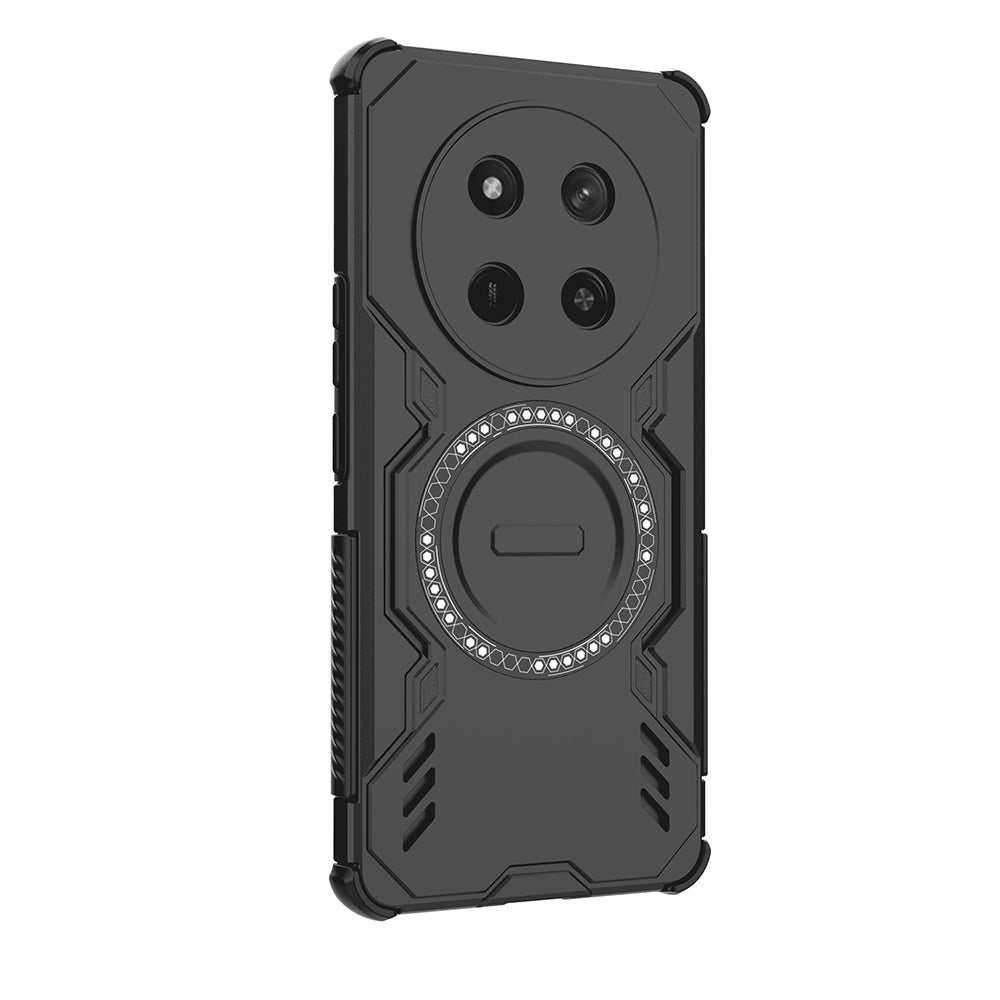 Capa MagSafe para Honor X9c / Magic7 Lite, Techsuit, ArmorMag, Preta