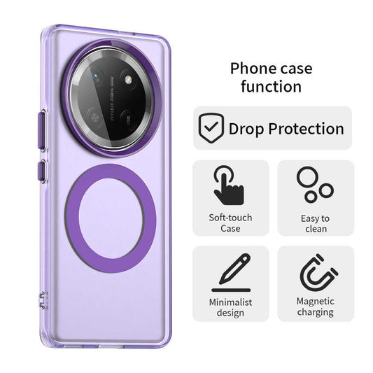 Capa MagSafe para Honor X9c / Magic7 Lite, Techsuit, CandyCase, Roxo