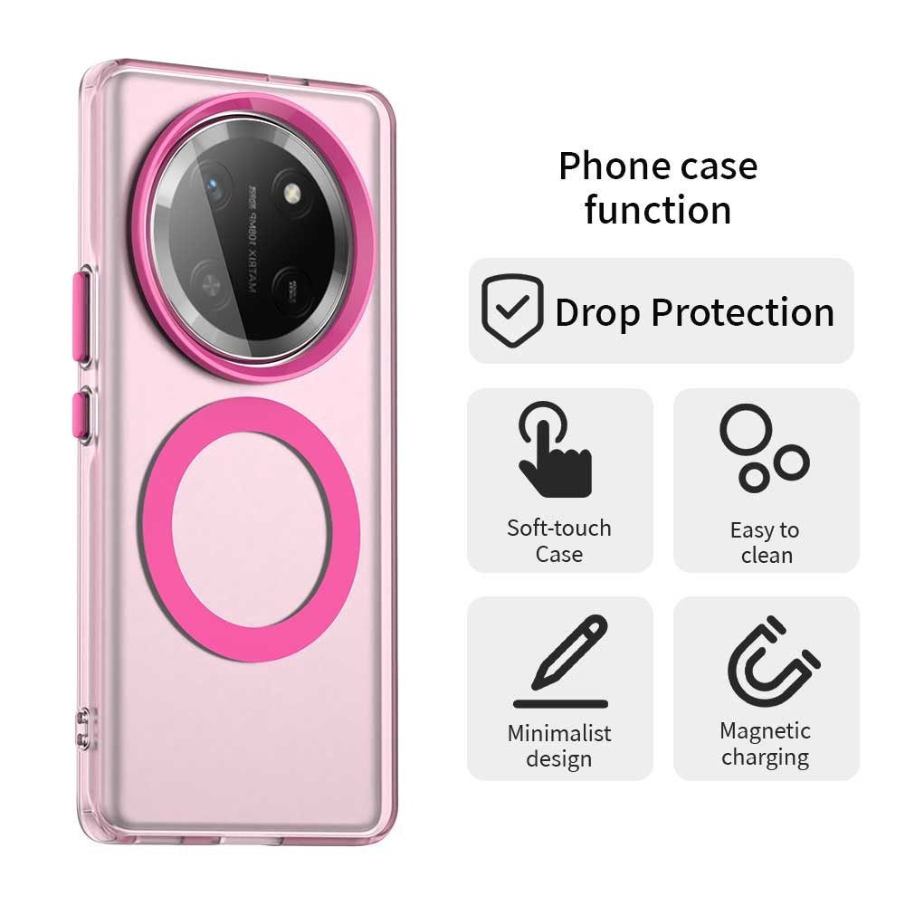 Capa MagSafe para Honor X9c / Magic7 Lite, Techsuit, CandyCase, Rosa