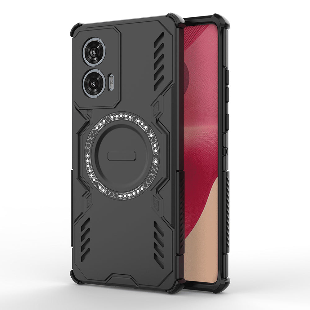 Capa MagSafe para Motorola Edge 50 Fusion, Techsuit, ArmorMag, Preta