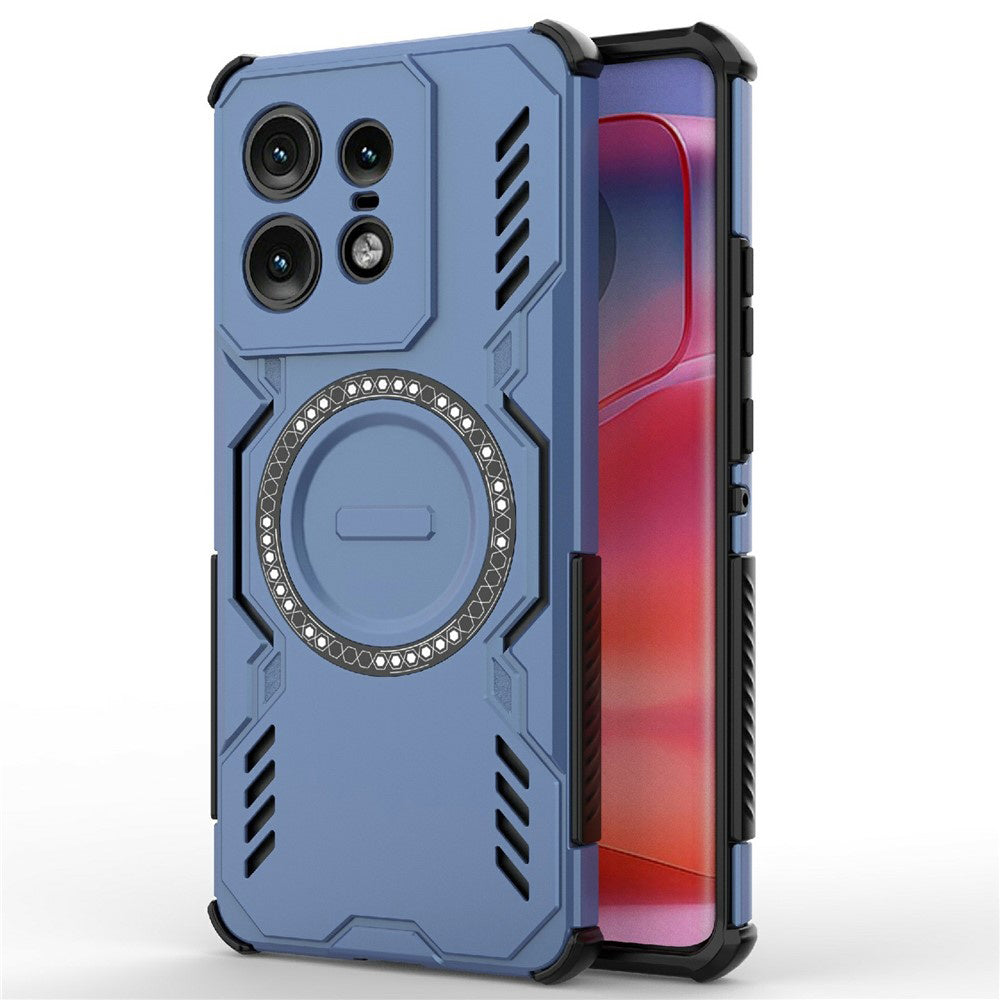 Capa MagSafe para Motorola Edge 50 Pro, Techsuit, ArmorMag, Azul