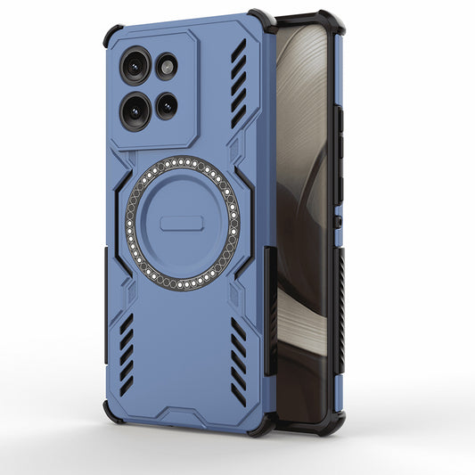Capa MagSafe para Motorola Edge 50, Techsuit, ArmorMag, Azul