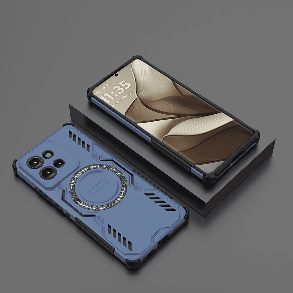 Capa MagSafe para Motorola Edge 50, Techsuit, ArmorMag, Azul