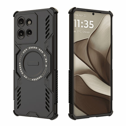Capa MagSafe para Motorola Edge 50, Techsuit, ArmorMag, Preta
