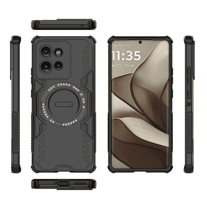 Capa MagSafe para Motorola Edge 50, Techsuit, ArmorMag, Preta