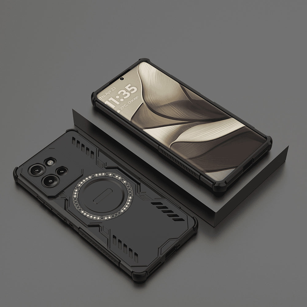 Capa MagSafe para Motorola Edge 50, Techsuit, ArmorMag, Preta