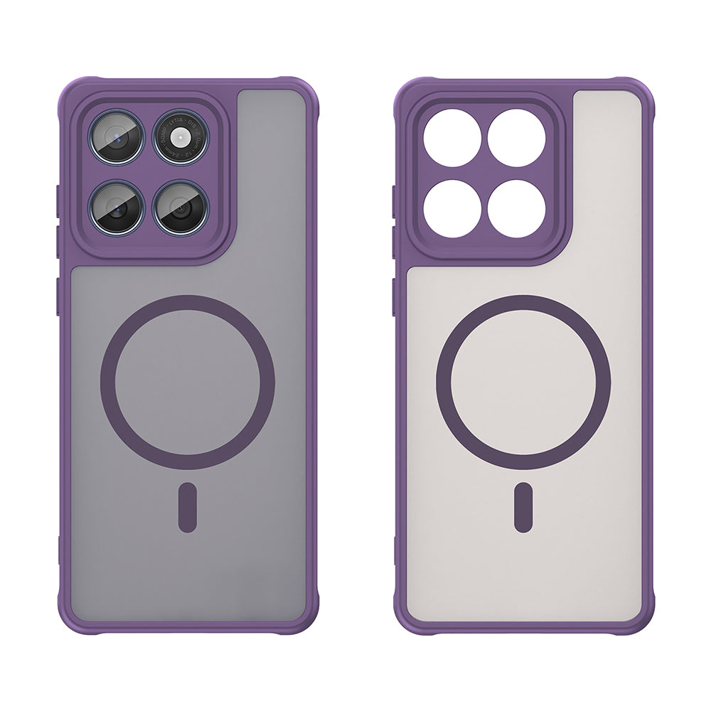 Capa MagSafe para Motorola Edge 60 Fusion / Edge 60, Techsuit, HaloFrost II, Roxo