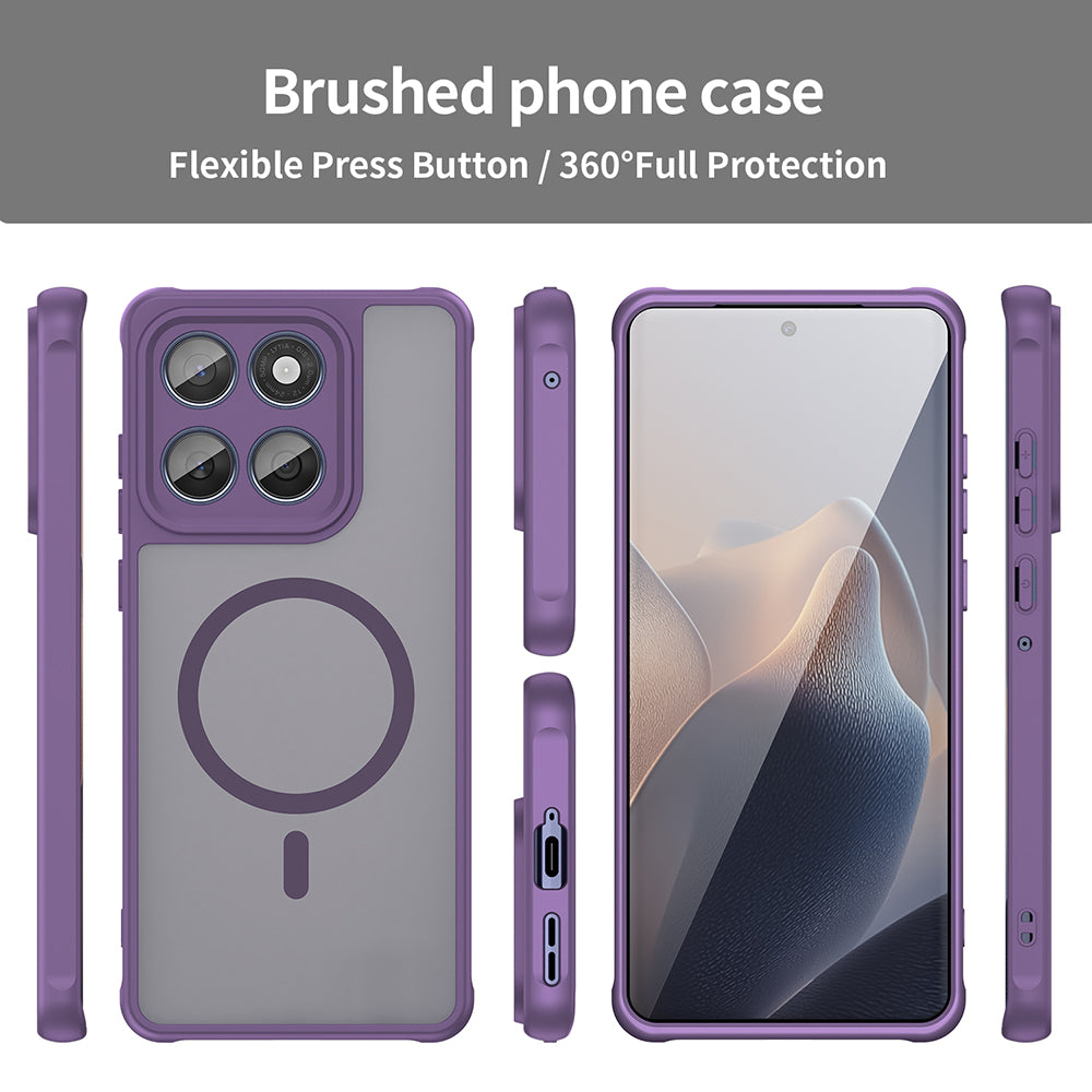 Capa MagSafe para Motorola Edge 60 Fusion / Edge 60, Techsuit, HaloFrost II, Roxo