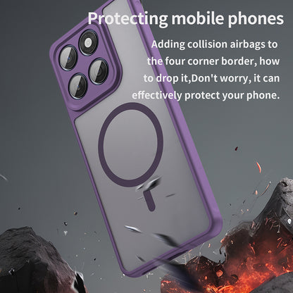 Capa MagSafe para Motorola Edge 60 Fusion / Edge 60, Techsuit, HaloFrost II, Roxo