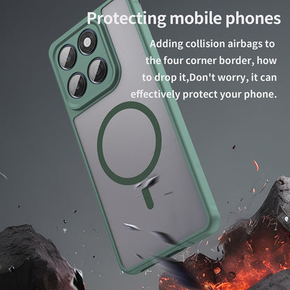 Capa MagSafe para Motorola Edge 60 Fusion / Edge 60, Techsuit, HaloFrost II, Verde