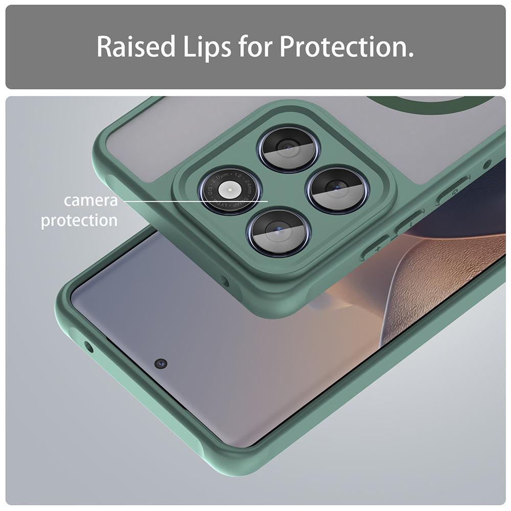 Capa MagSafe para Motorola Edge 60 Fusion / Edge 60, Techsuit, HaloFrost II, Verde