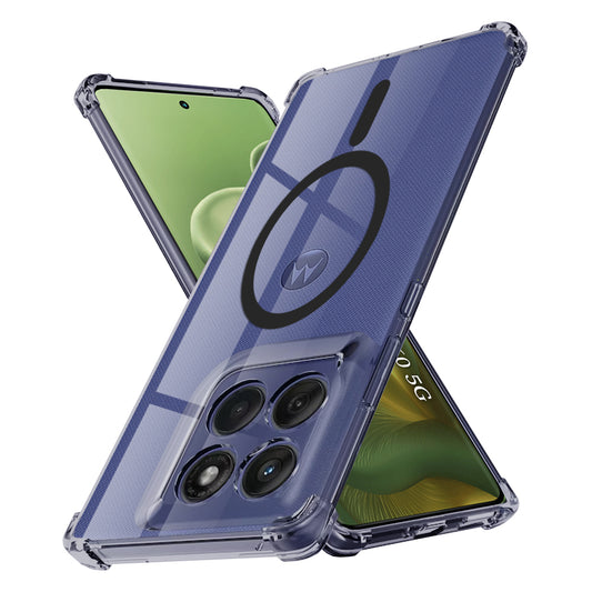 Capa MagSafe para Motorola Edge 60 Fusion / Edge 60, Techsuit, Transparente Antichoque, Fumada