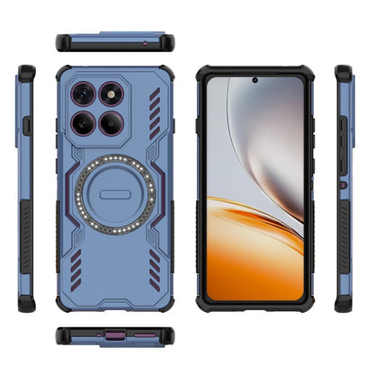 Capa MagSafe para Motorola Edge 60 Pro, Techsuit, ArmorMag, Azul