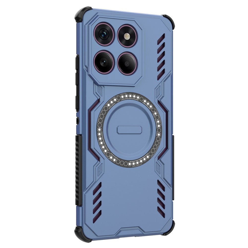 Capa MagSafe para Motorola Edge 60 Pro, Techsuit, ArmorMag, Azul