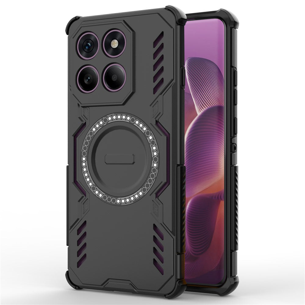 Capa MagSafe para Motorola Edge 60 Pro, Techsuit, ArmorMag, Preta