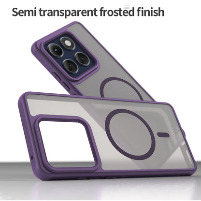 Capa MagSafe para Motorola Edge 60 Pro, Techsuit, HaloFrost II (Orifício Grande para Lente), Roxo