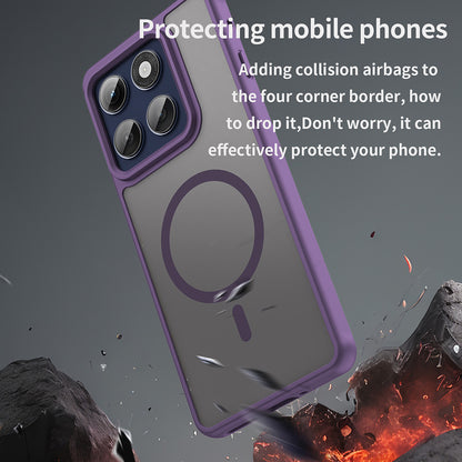 Capa MagSafe para Motorola Edge 60 Pro, Techsuit, HaloFrost II (Orifício Grande para Lente), Roxo