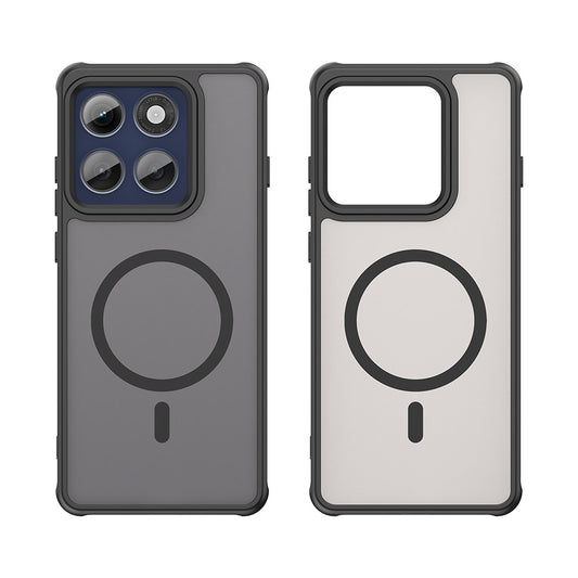 Capa MagSafe para Motorola Edge 60 Pro, Techsuit, HaloFrost II (Grande Orifício para Lente), Preta