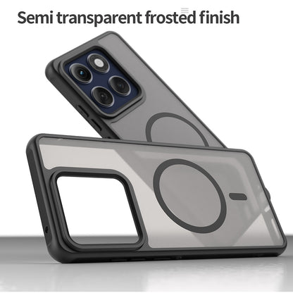 Capa MagSafe para Motorola Edge 60 Pro, Techsuit, HaloFrost II (Grande Orifício para Lente), Preta