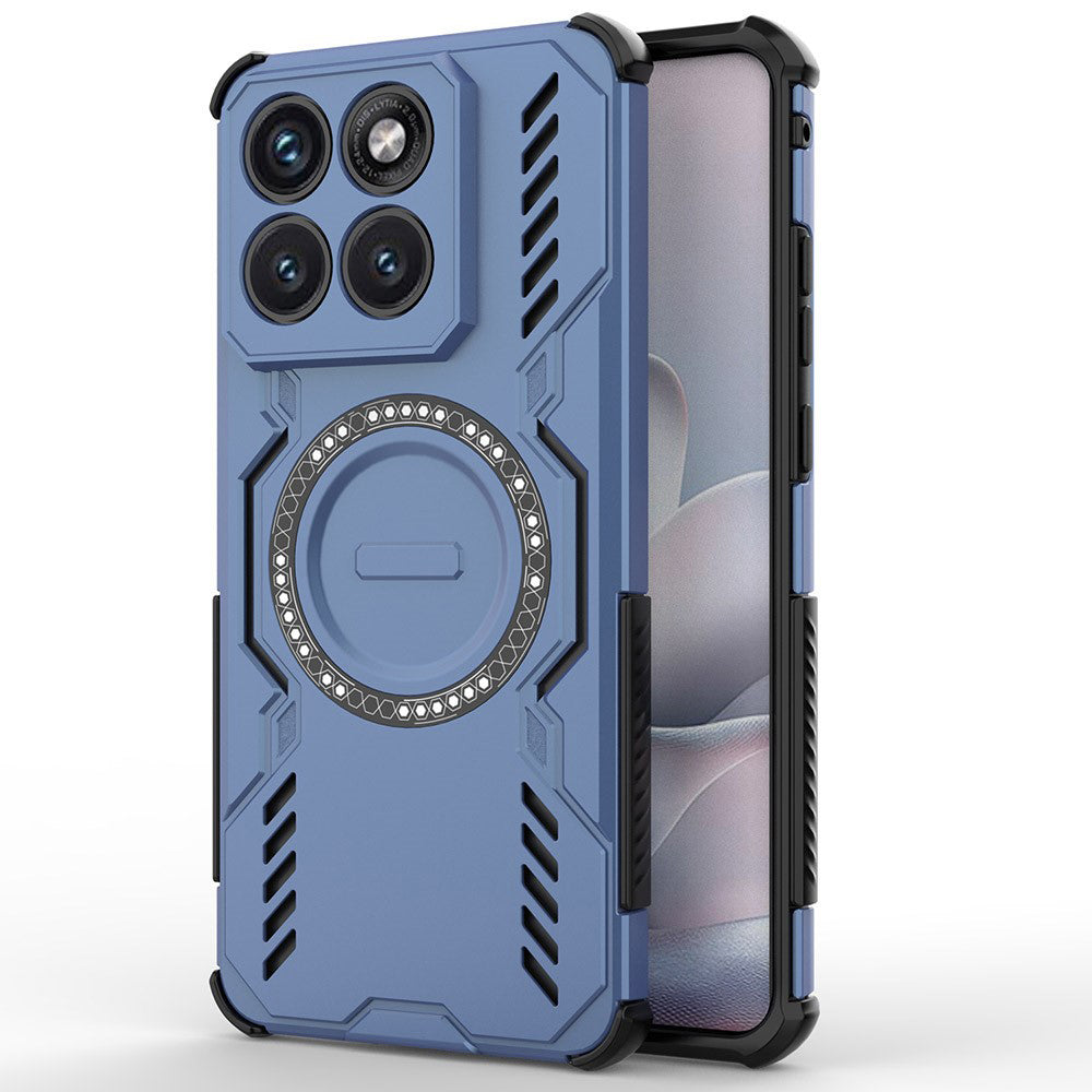 Capa MagSafe para Motorola Edge 70 Fusion, Techsuit, ArmorMag, Azul