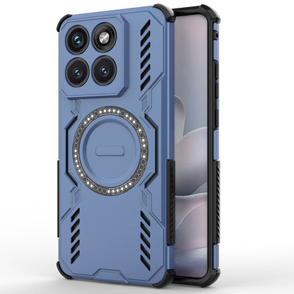 Capa MagSafe para Motorola Edge 70 Fusion, Techsuit, ArmorMag, Azul