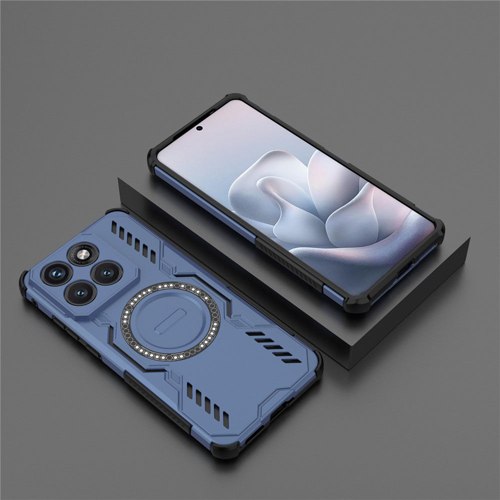 Capa MagSafe para Motorola Edge 70 Fusion, Techsuit, ArmorMag, Azul