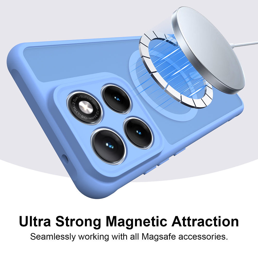 Capa MagSafe para Motorola Edge 70 Fusion, Techsuit, HaloFrost II, Azul