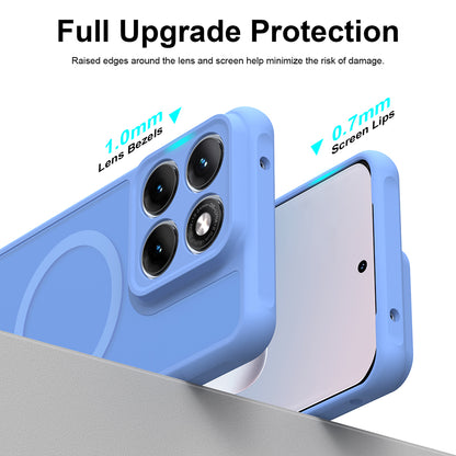 Capa MagSafe para Motorola Edge 70 Fusion, Techsuit, HaloFrost II, Azul