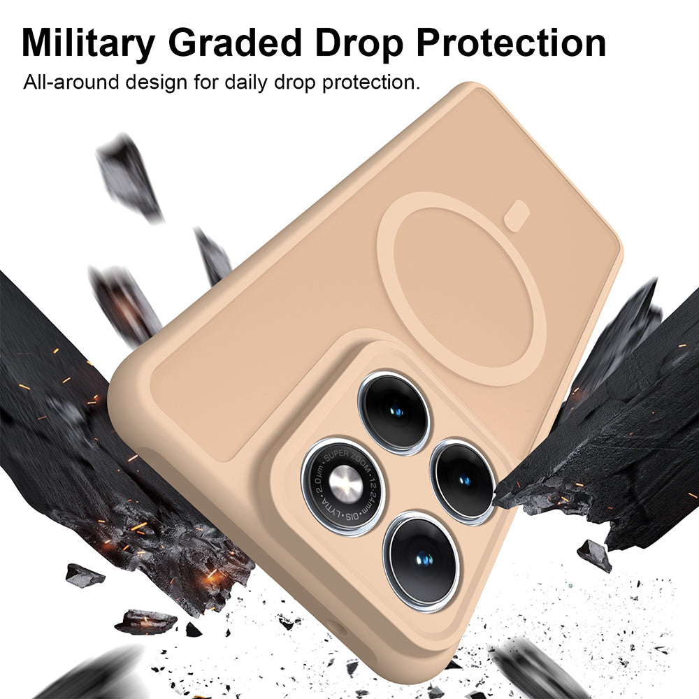 Capa MagSafe para Motorola Edge 70 Fusion, Techsuit, HaloFrost II, Dourada