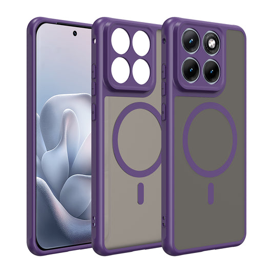 Capa MagSafe para Motorola Edge 70 Fusion, Techsuit, HaloFrost II, Roxo