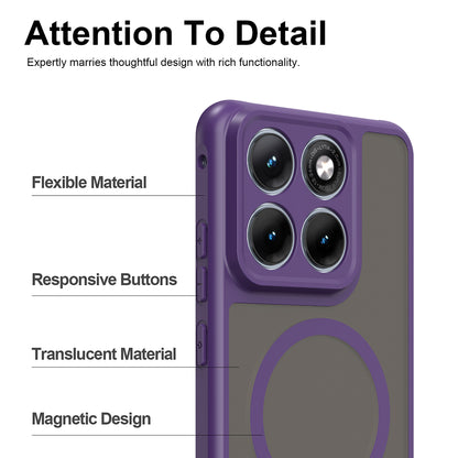 Capa MagSafe para Motorola Edge 70 Fusion, Techsuit, HaloFrost II, Roxo