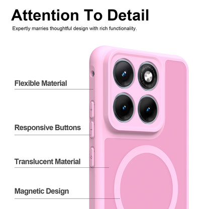 Capa MagSafe para Motorola Edge 70 Fusion, Techsuit, HaloFrost II, Rosa