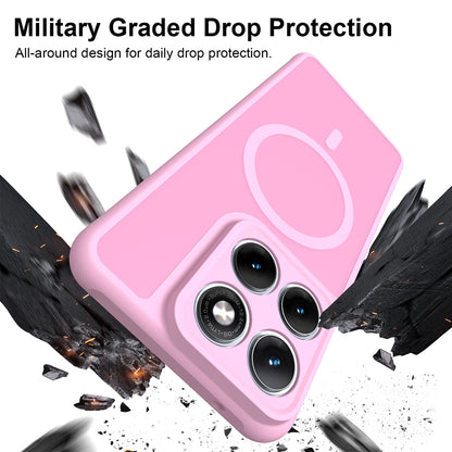 Capa MagSafe para Motorola Edge 70 Fusion, Techsuit, HaloFrost II, Rosa