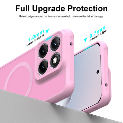 Capa MagSafe para Motorola Edge 70 Fusion, Techsuit, HaloFrost II, Rosa