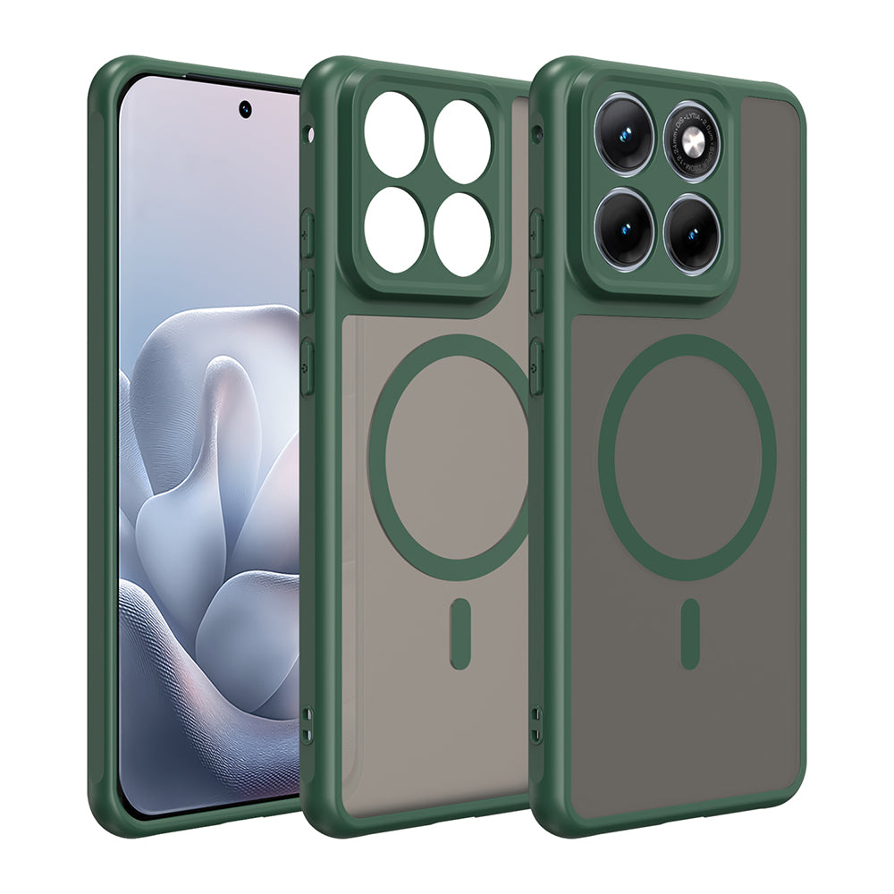 Capa MagSafe para Motorola Edge 70 Fusion, Techsuit, HaloFrost II, Verde