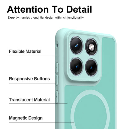 Capa MagSafe para Motorola Edge 70 Fusion, Techsuit, HaloFrost II, Verde Claro