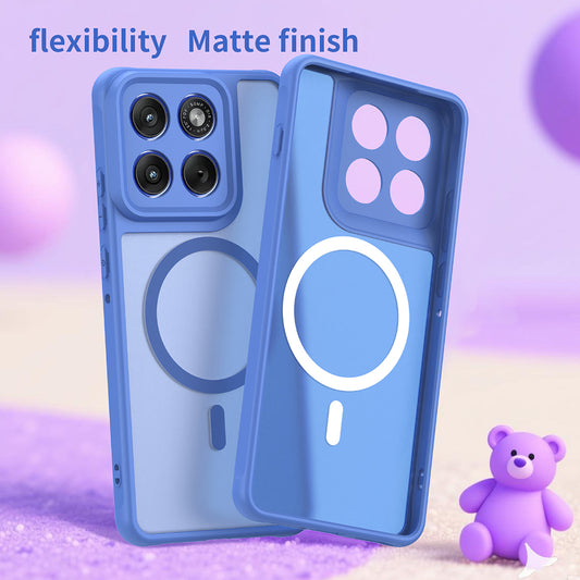 Capa MagSafe para Motorola Edge 70, Techsuit, HaloFrost II, Azul