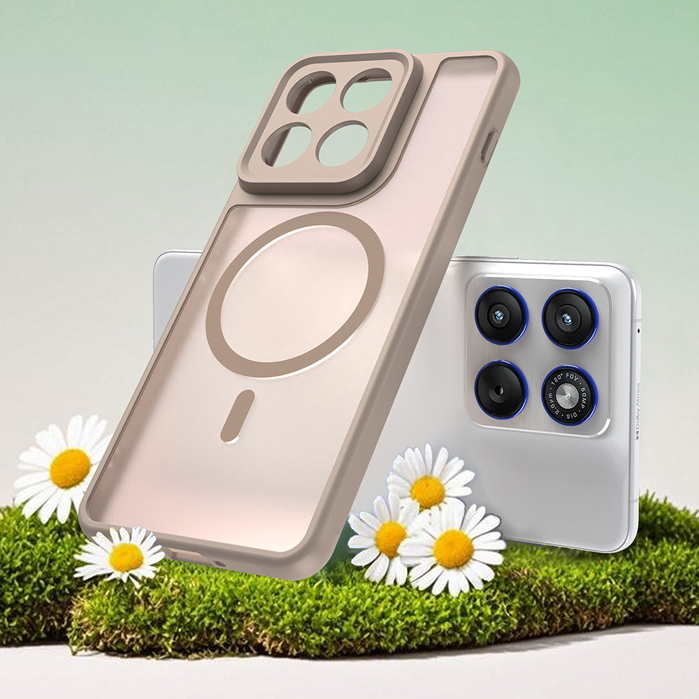 Capa MagSafe para Motorola Edge 70, Techsuit, HaloFrost II, Dourada