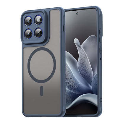 Capa MagSafe para Motorola Edge 70, Techsuit, HaloFrost II, Azul-marinho